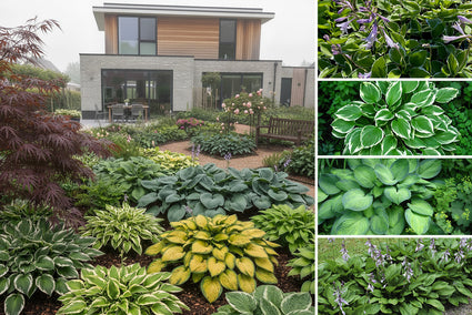 Borderpakket Daan - 4 Hosta schaduwplanten