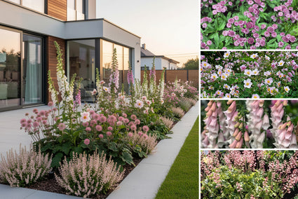 Borderpakket Noortje - Roze Vaste planten mix Klei bodem - Halfschaduw & Zon
