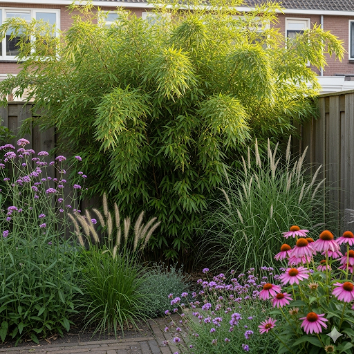 Bamboe Fargesia nitida 'Gansu' Bamboeplanten als haag