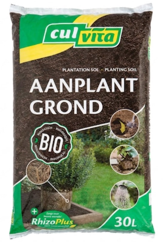 Universeel aanplantgrond voor tuinplanten 1 tot 2 m2 Zak 30 liter - Culvita