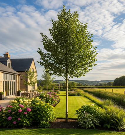 fagus sylvatica hoogstam na enkele groeijaren