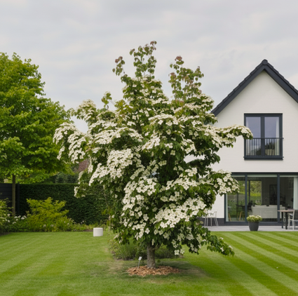 Japanse grootbloemige kornoelje 'Roomwit' - Cornus kousa 'China Girl'