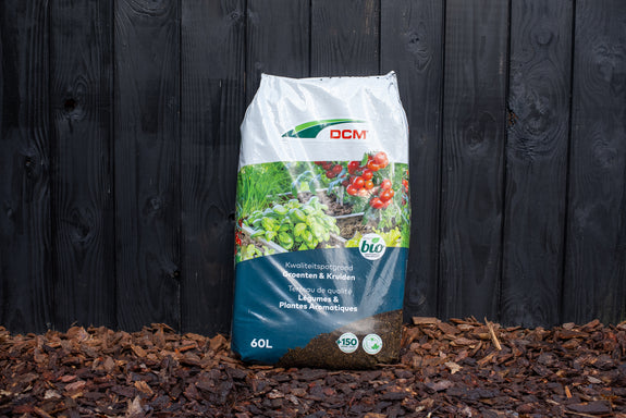 BIO Organische Moestuin, Groente & Fruitbomen aanplantgrond - Bundel 6 x 60 liter zak - DCM