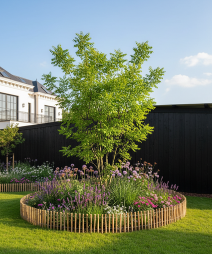 Japanse Honingboom Meerstammig - Styphnolobium Japonicum / Sophora japonica in border