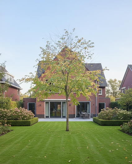 Katsoera boom op hoge stam