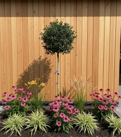 Wintergroene Schijnhulst op stam - Osmanthus burkwoodii Halfstam boompje