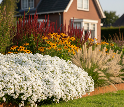 Kruipphlox (Hoogte 20 cm, Wit) - Phlox 'Maischnee'