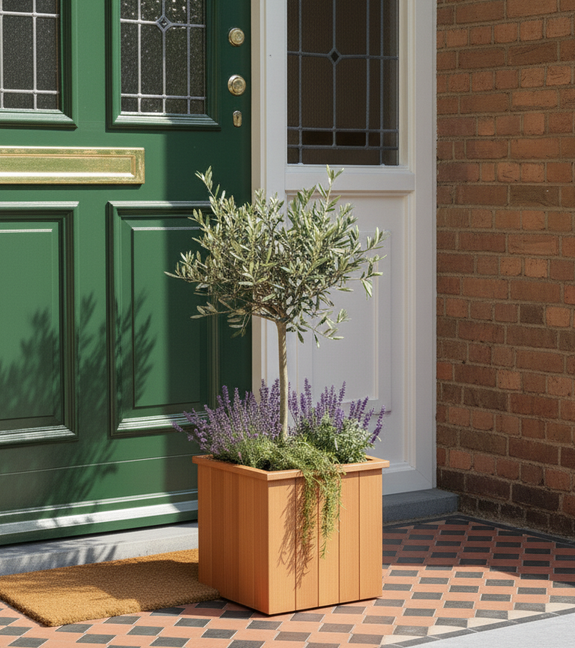 Plantenbak Vierkant Hardhout 45x48x50 cm