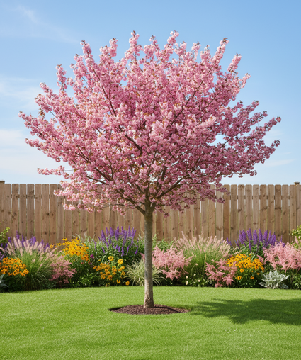 Japanse sierkers (Roze) - Prunus serrulata 'Kanzan' hoogstam boom