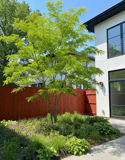 meerstammige gleditsia groen