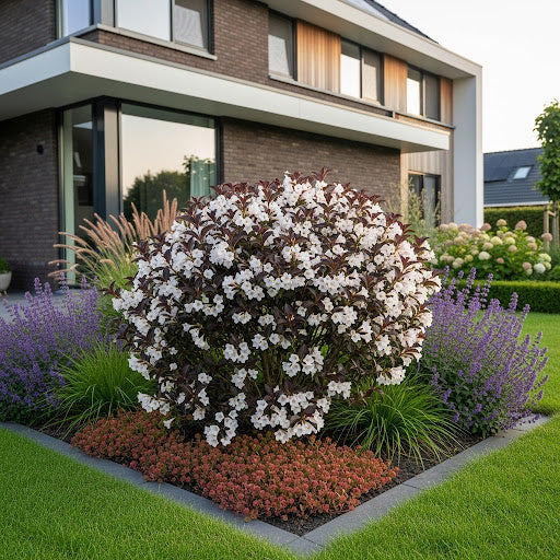 Weigela 'Ebony and Ivory' - Weigelia haag of sierheester