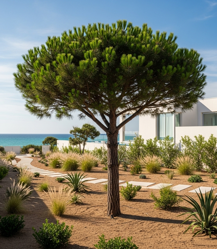 Zwarte den - Pinus nigra op hoge stam