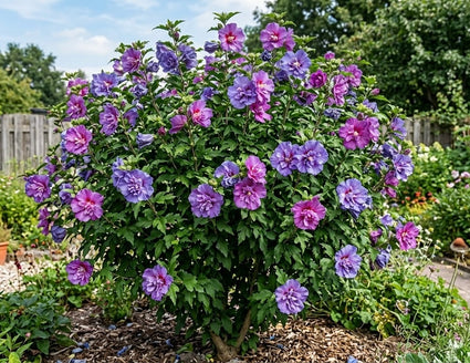 Heemstroos (Paars) - Hibiscus syriacus 'Purple Ruffles'