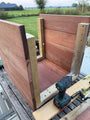 Plantenbak Vierkant Hardhout 90x90x60 cm