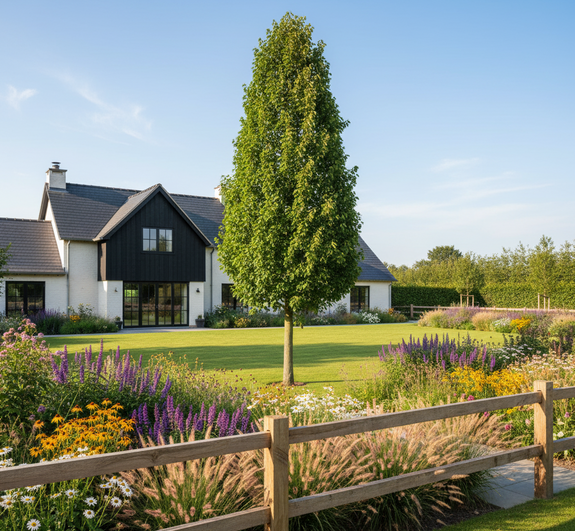 Noorse esdoorn - Acer platanoides 'Columnare' Hoogstam boom