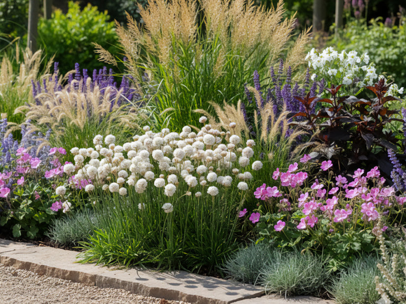 Engels Gras (Wit) - Armeria pseudarmeria 'Ballerina white'