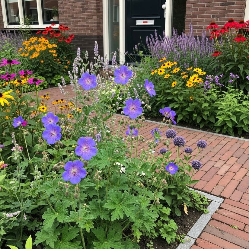 Biologische Beemdooievaarsbek (Paars/blauw 70 cm) - Geranium Pratense