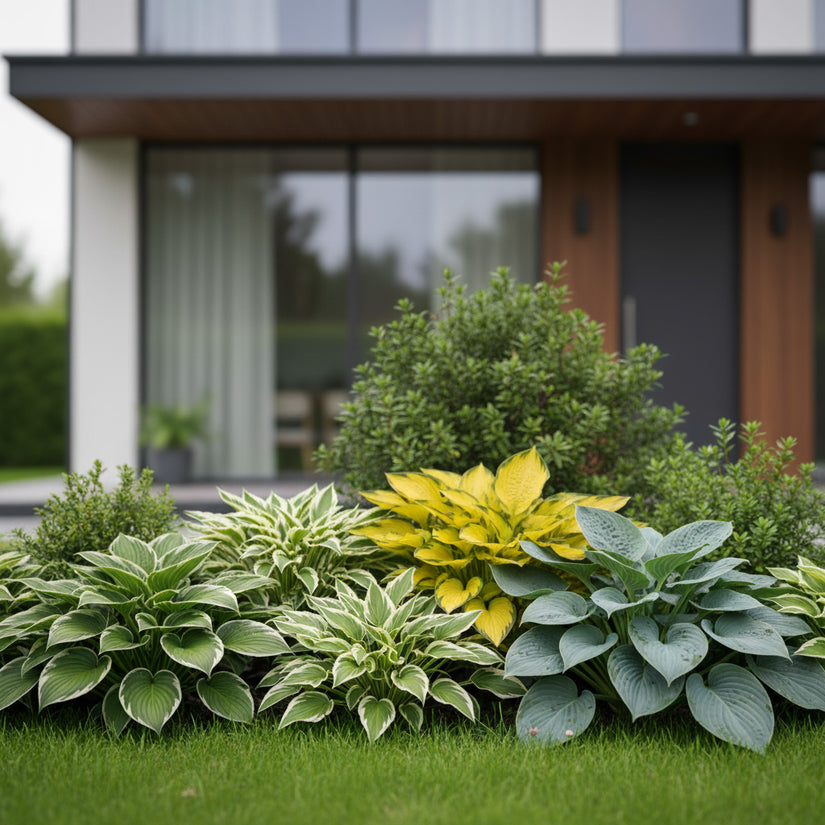 Borderpakket Daan - 4 Hosta schaduwplanten