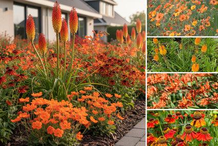 Borderpakket Levi - Vaste planten - Oranje bloemen - Zon borders