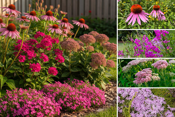 Borderpakket Lieke (3 m2) - Bijvriendelijke Vaste planten - Roze - Zon borders