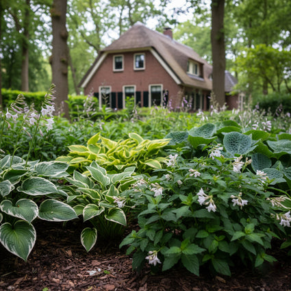Borderpakket Daan - 4 Hosta schaduwplanten