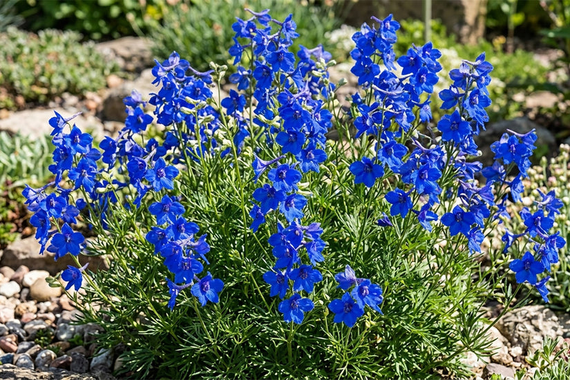 Biologisch Ridderspoor - Delphinium grandiflorum 'Blauer Zwerg'