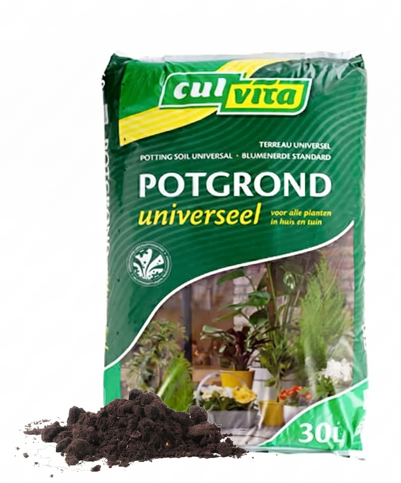 Universeel potgrond voor tuinplanten 1 tot 2 m2 Zak 30 liter - Culvita