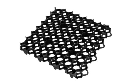 Grindmat voor split en grind - Zwart 50x50x4cm Kliksysteem