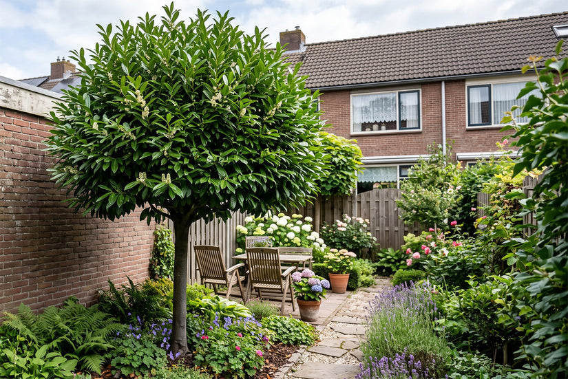 volgroeide wintergroene Caucasica op hoge stam