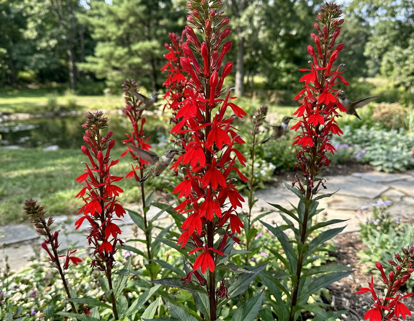 Scharlaken Lobelia (rood) - Lobelia cardinalis