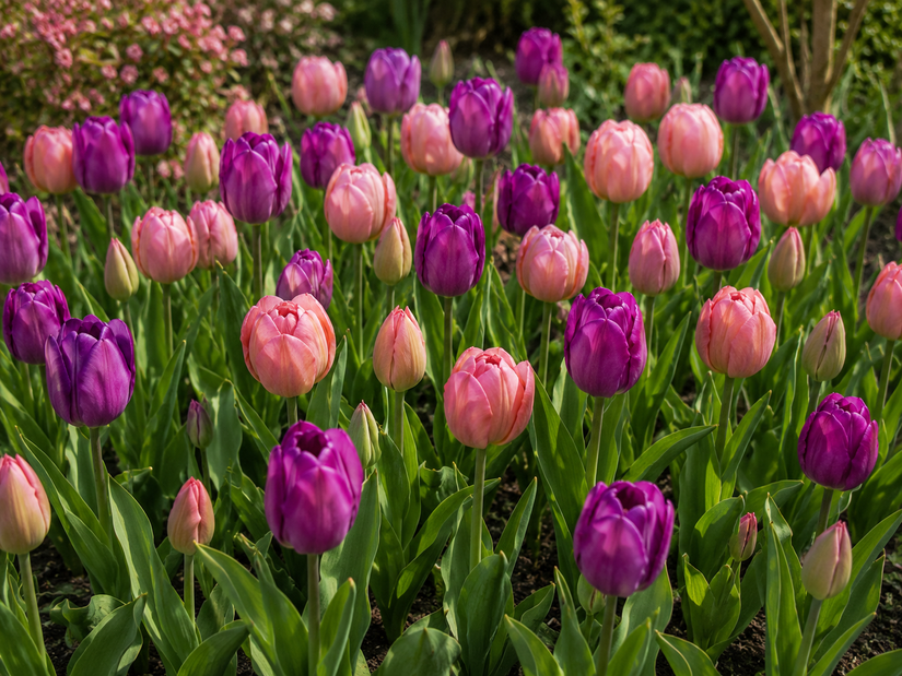 Bloembollen Mix 2 soorten Paars en Roze - 90 tulpenbollen