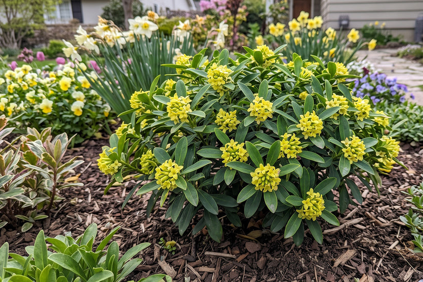 Peperboompje (Geel) - Daphne gemmata 'Royal Crown'