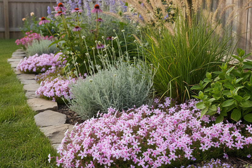 Kruipflox (Roze 15 cm) - Phlox subulata 'Kimono Pink White'