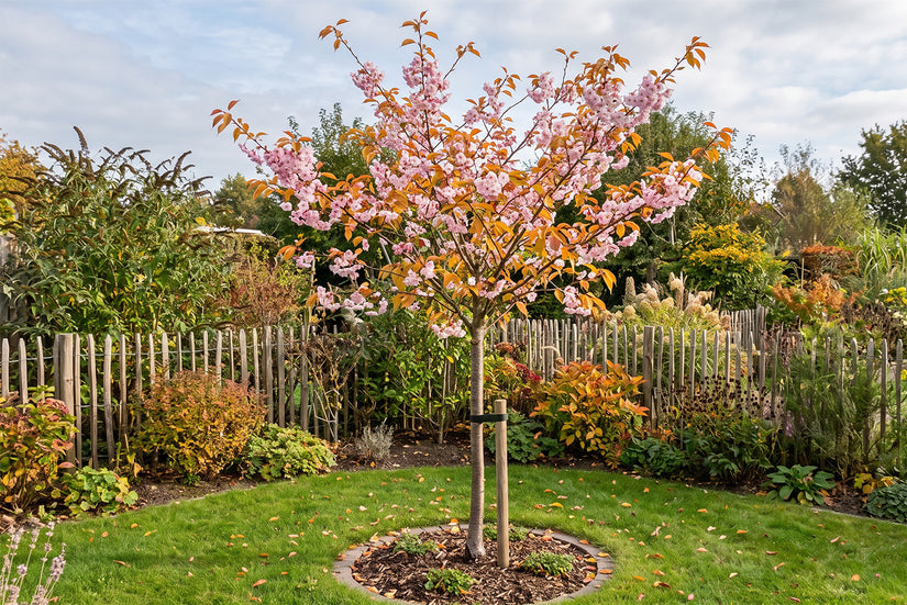 Sierkers op stam - Prunus subhirtella 'Autumnalis Rosea' Halfstam