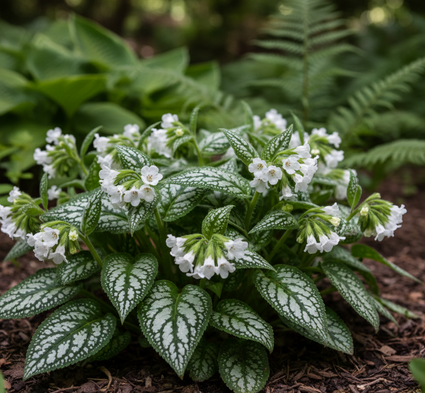 Longkruid (Wit) - Pulmonaria officinalis 'Sissinghurst White'