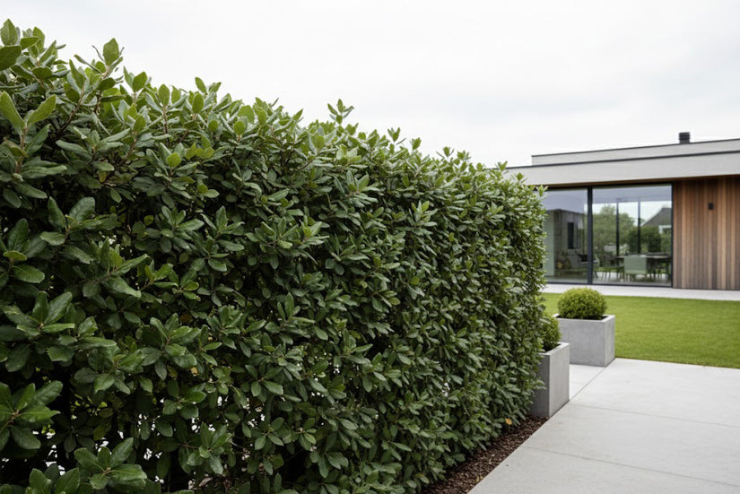 Kant en klaar haag Steeneik Quercus Ilex - 200 cm hoog x 120 cm breed - aanbieding!