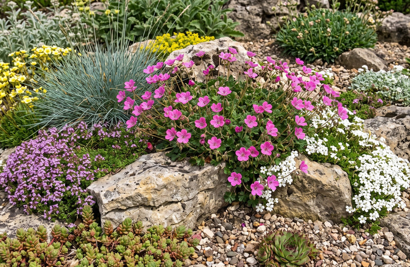 Biologische Reigersbek - Erodium x variabile 'Bishop's Form'