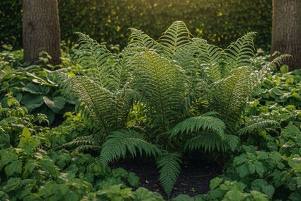 Glansschildvaren - Polystichum polyblepharum
