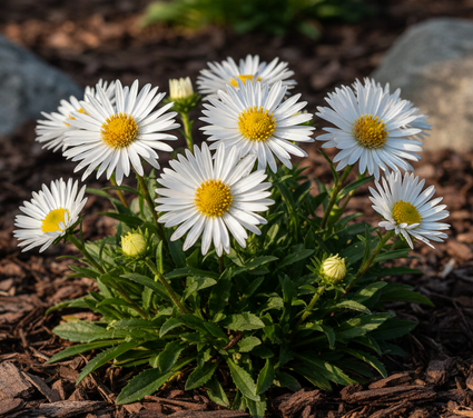 Alpenaster (Hoogte 20 cm) - Aster alpinus 'Albus'