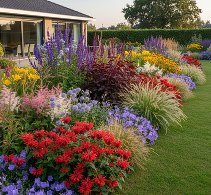 bergamotplant monarda cambridge-scarlet met combinaties