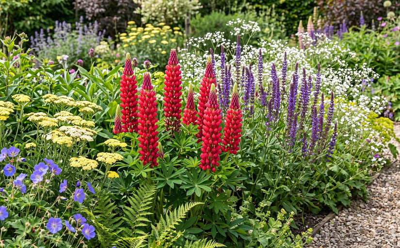 Biologische Lupine - Lupinus 'Gallery Red'