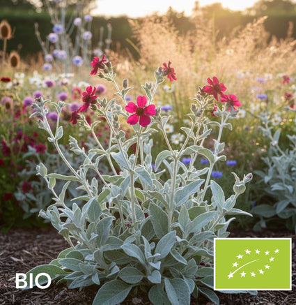 Biologische Prikneus - Lychnis coronaria 'Atrosanguinea'