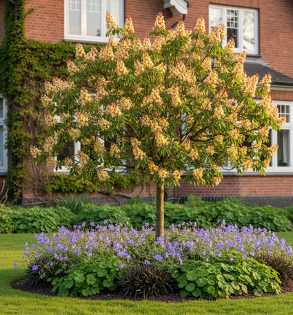 Bolkastanje - Aesculus pavia var. discolor - Hoogstam of Halfstam