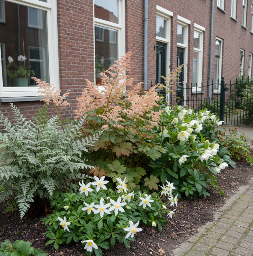 ai sfeerbeeld borderpakket machiel in voortuin