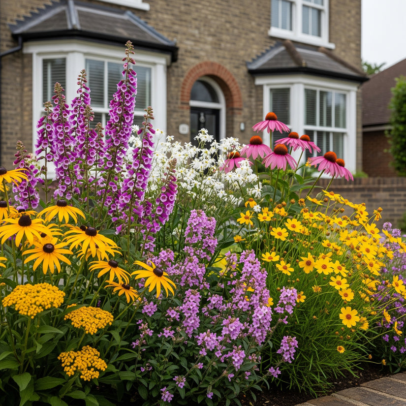 Borderpakket Saar - Vlindertuin - Vaste planten Roze & Geel - Zon