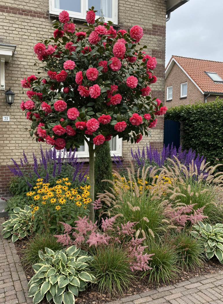 Japanse Roos - Camellia japonica Meerstammig of op stam