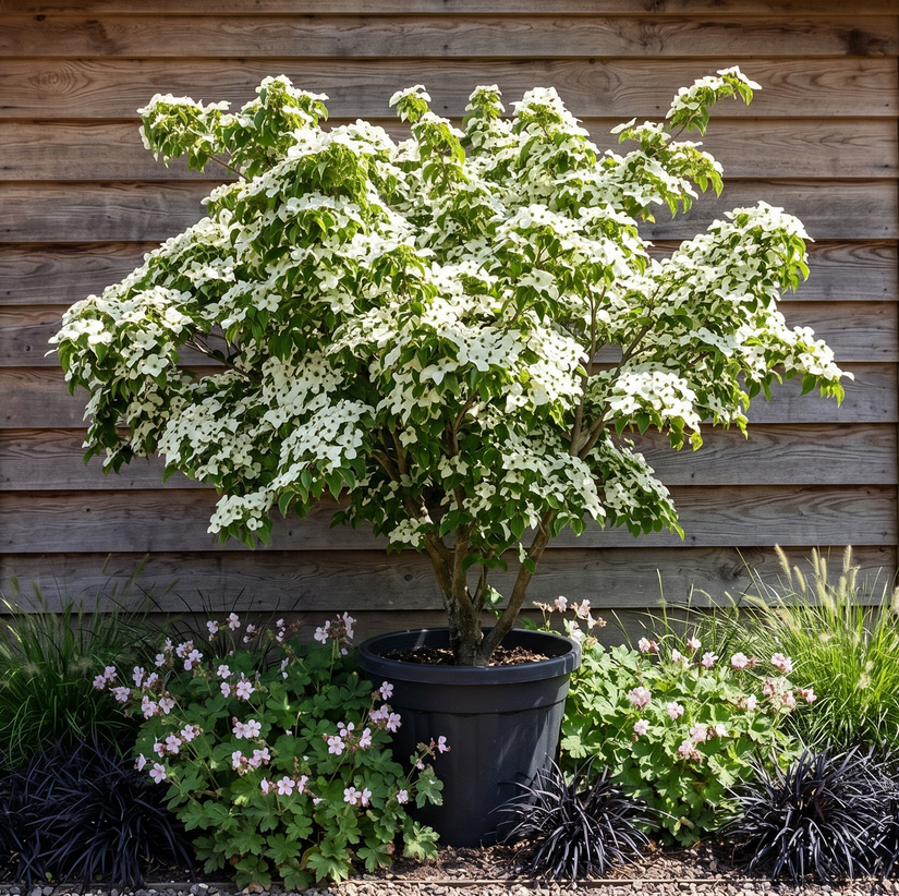 Japanse grootbloemige kornoelje 'Zuiverwit' - Cornus kousa 'Milky Way'
