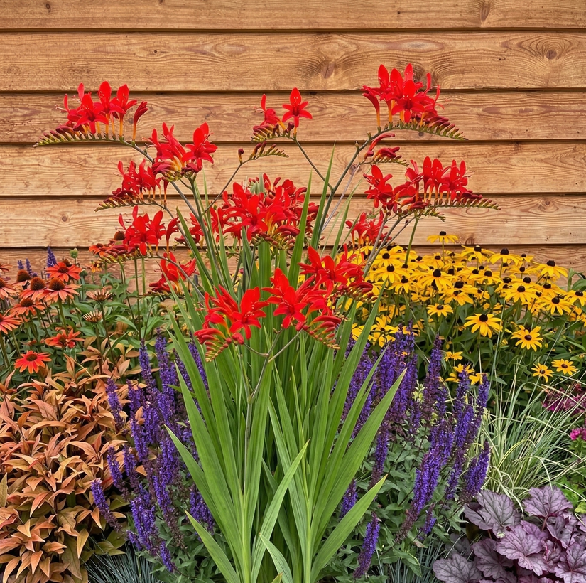 Biologisch Montbretia - Crocosmia 'Lucifer'