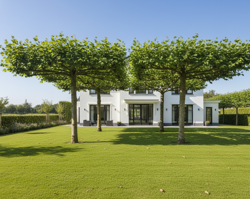 Dakplataan - Platanus x acerifolia - Dakboom vierkant rek 120x120 cm