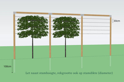 Hoekstuk 90 graden verzinkt staal voor 12 cm ronde palen (set van 2)